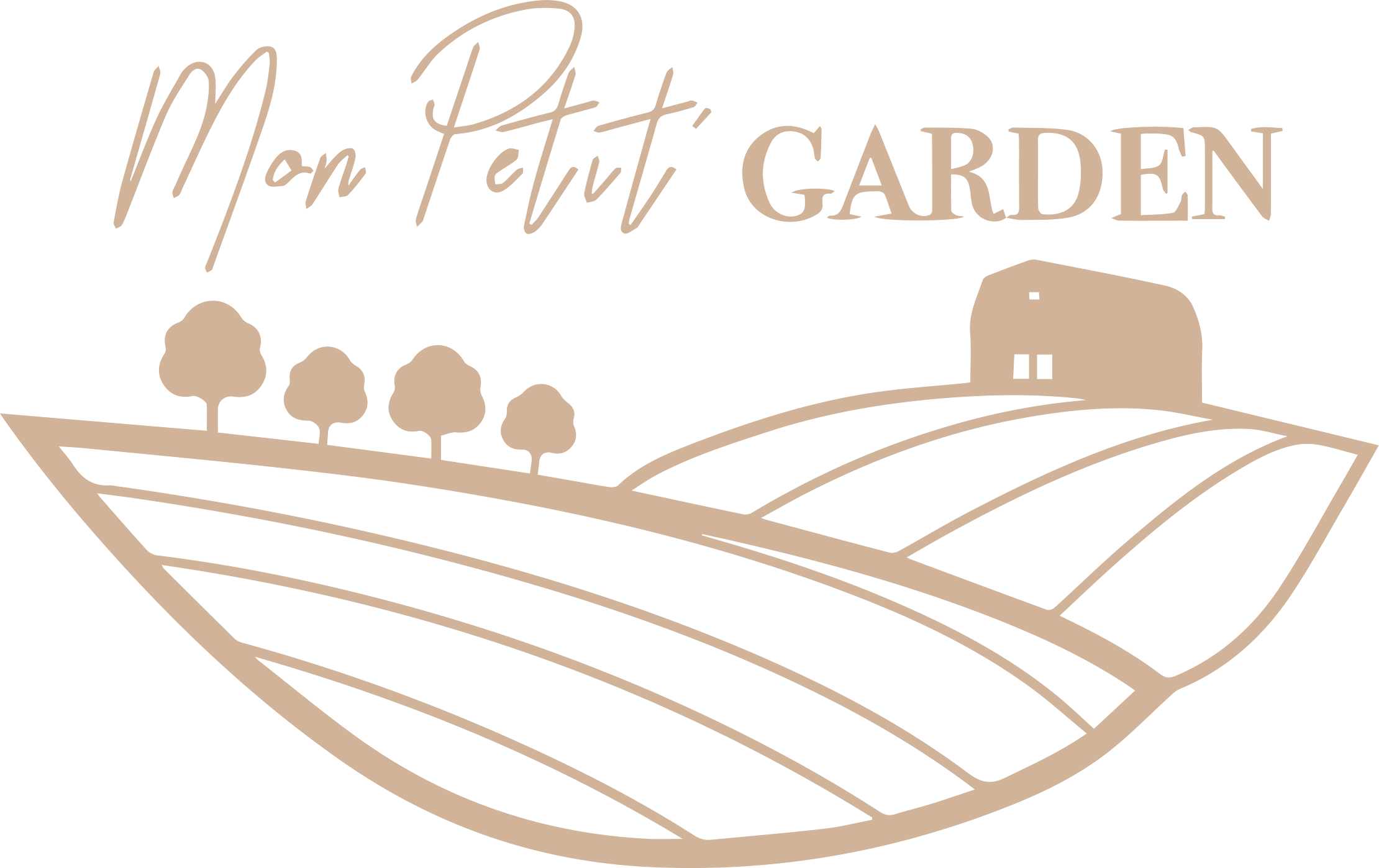 Mon Petit Garden logo — Miami wedding venue and event space branding