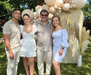 Coral Rock Waterfall ceremony backdrop